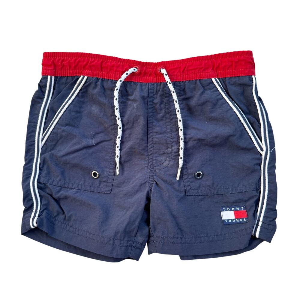 Vtg 1990s Y2K Tommy Hilfiger Toddler Swim Trunks Size 3T